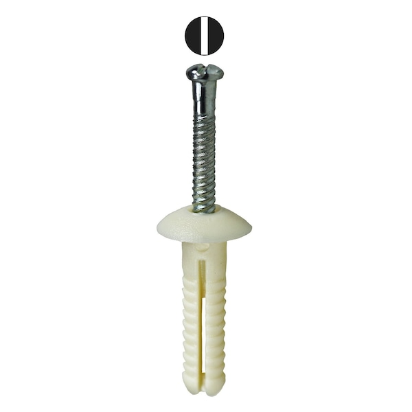 Dottie Nail Drive Anchor, 1/4" Dia., 1" L, Nylon 714TP - main